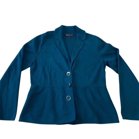 Jones New York Women's XL Blue Blazer Three-Button Casual Jacket - Picture 1 of 6